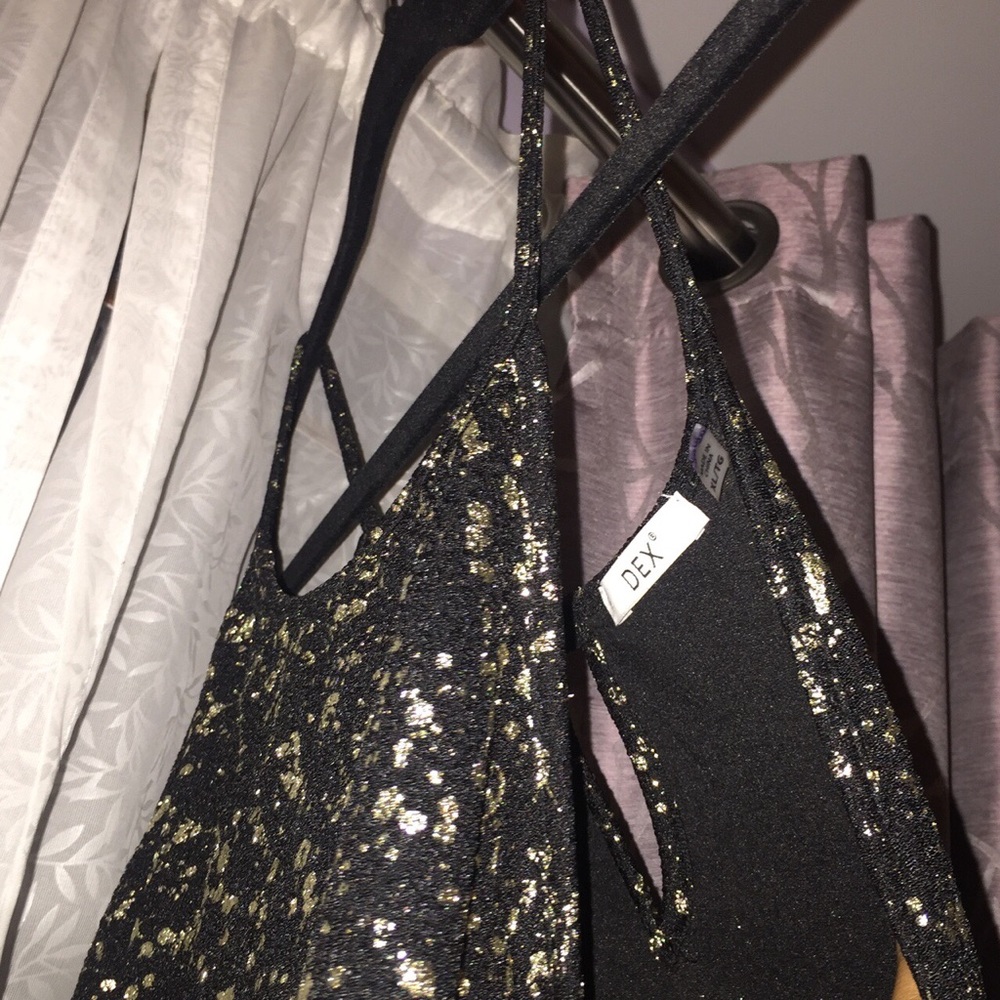 Black & Gold Slinky Lure Dress✨ (Dex) - Picture 4 of 4